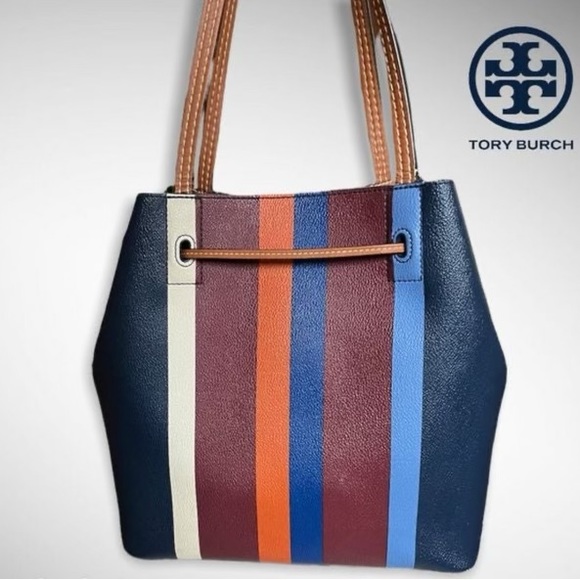 Tory Burch Kerrington Striped Drawstring Tote
Bucket Blue - Picture 2 of 12